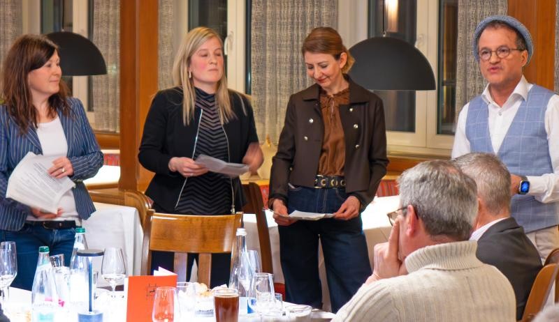 Nicole Thüm, Cathrin Nussbaum, Nicole Hammel und Carlos Oliveira bekennen sich zur Innenstadt als Standort.