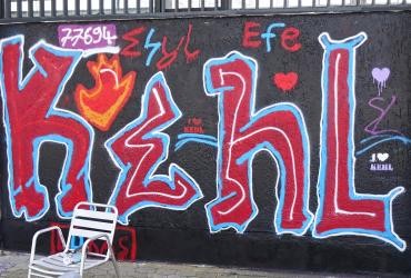 Graffitiwand am Freibad