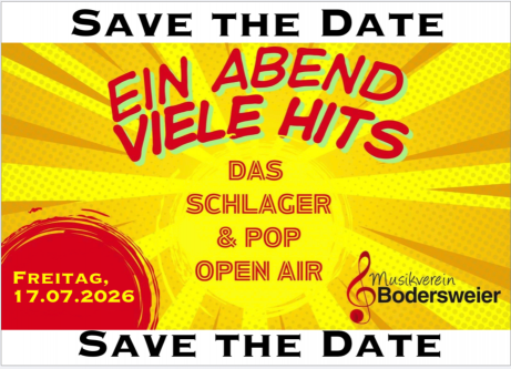 Schlagermove 2026 Musikverein Bodersweier