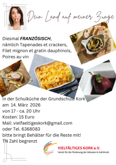 Plakat Dein Land auf meiner Zunge Französisch