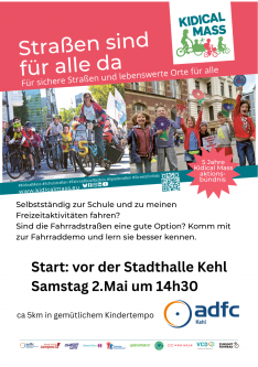 Kidical Mass: Straßen sind für alle da 
