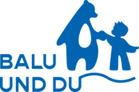 Das Logo des Mentoringprogramms Balu und Du zeigt einen Bären und einen Jungen