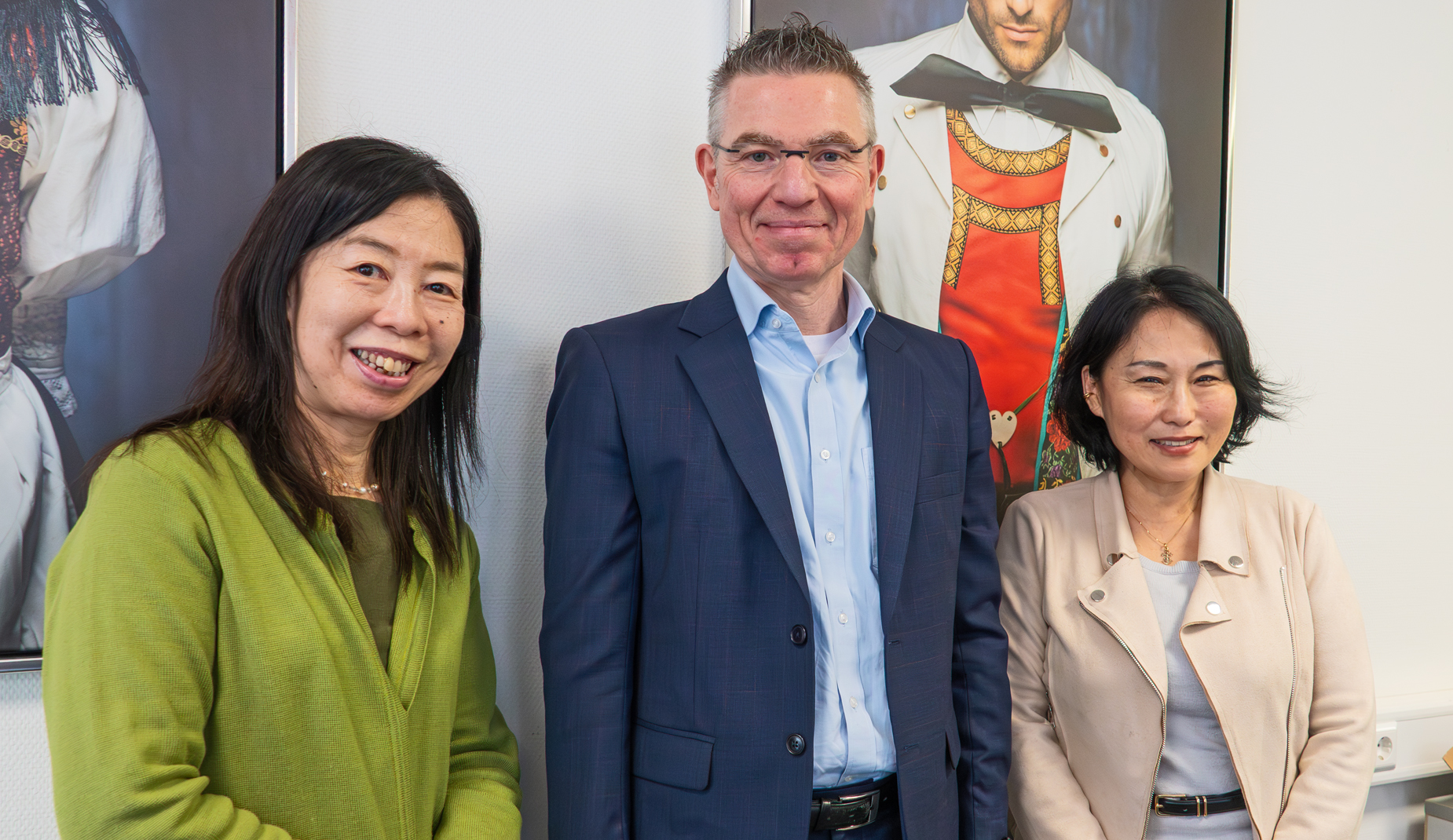 Chieko Nakabasami, Christoph Hodapp und Junko Tokue.